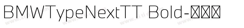 BMWTypeNextTT Bold字体转换 BMWTypeNextTT Bold字体转换